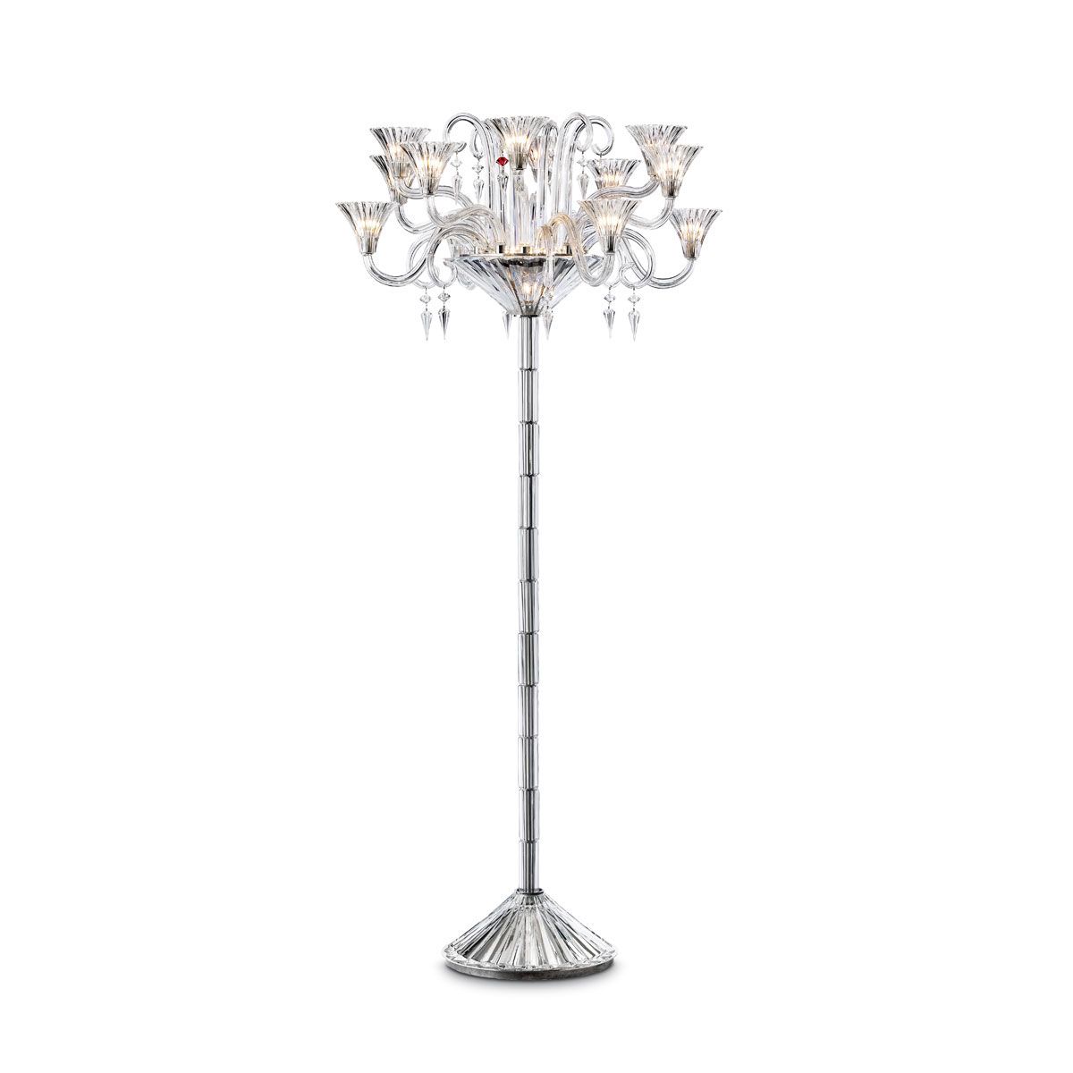 Baccarat Crystal, Mille Nuits 12-Light Floor Crystal Lamp Crystal Candelabra
